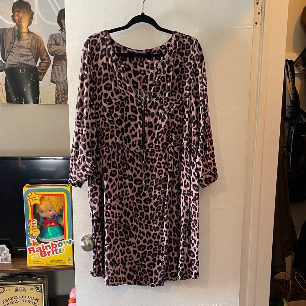 Torrid leopard midi dress size 2 2x 18 20